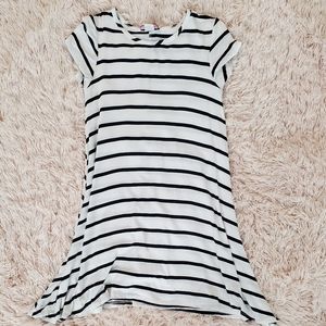 Relaxed Striped Tee Casual Dress